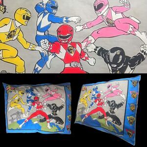 Vtg 1994 Mighty Morphin Power Rangers Pillow Rare Stitched Version Not The Case